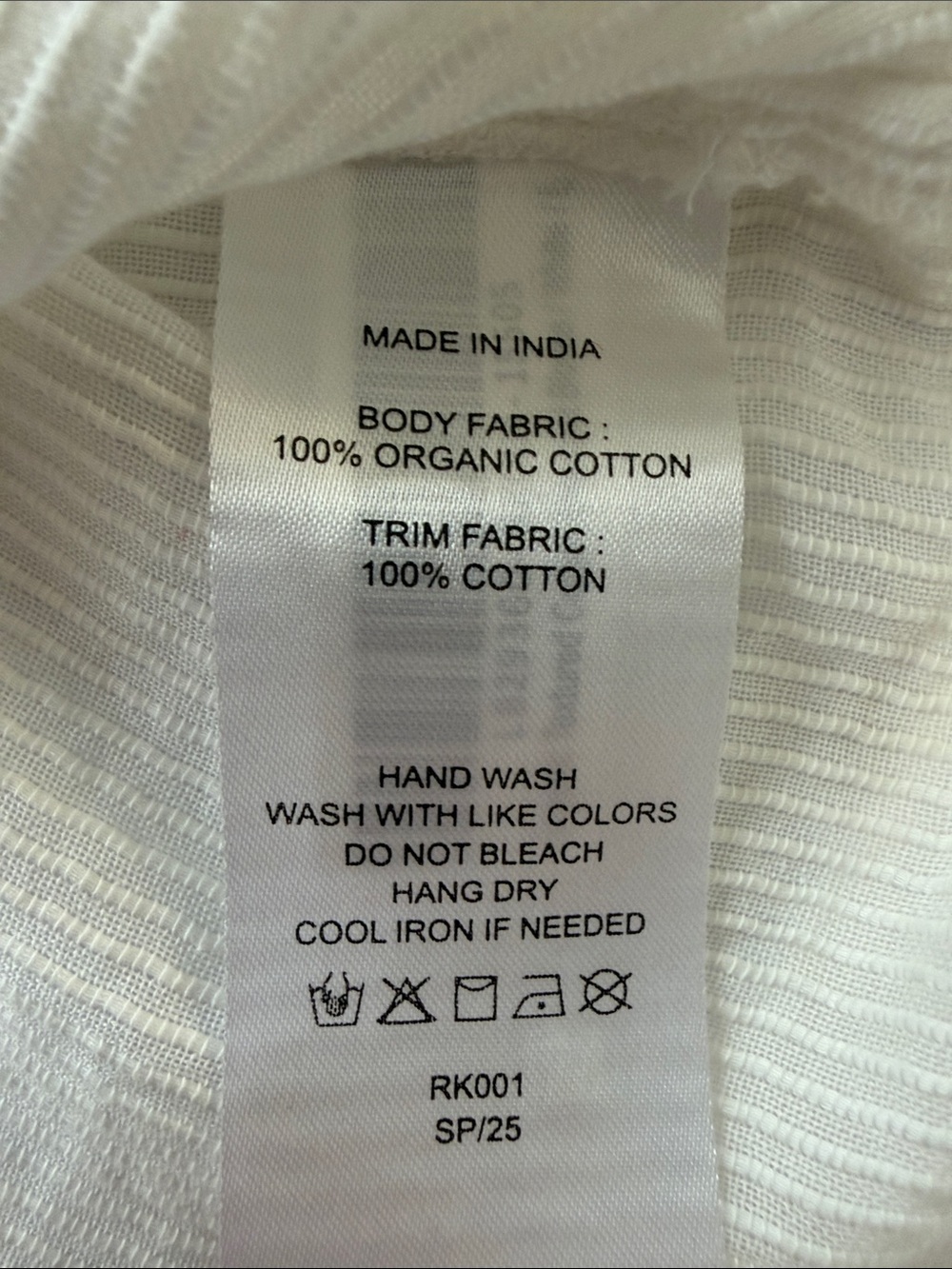 Quince White Cotton Ruffle Neck Swiss Dot Pintuck Victorian Cottage Top Large - Picture 6 of 8